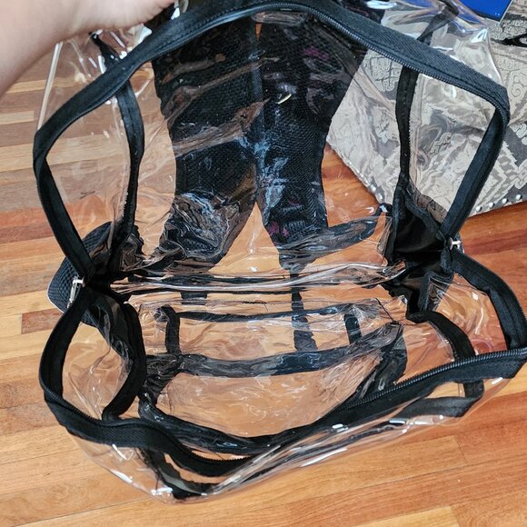 NWOT Clear Backpack With Pockets And Adjustable Straps - Picture 11 of 13